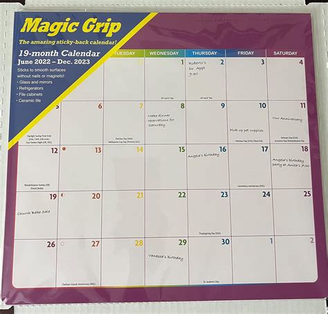 Magic grip calendar 2023